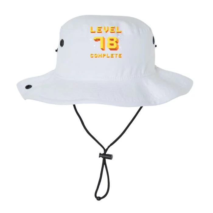 Born In 1943 Level 78 Complete 78th Birthday Retro Gaming Gift Legacy Cool Fit Booney Bucket Hat