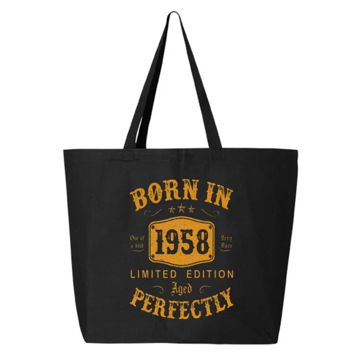 Born In 1958 65 Years Old 65th Birthday Gifts 25L Jumbo Tote