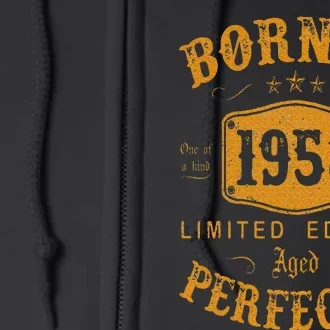 Born In 1958 65 Years Old 65th Birthday Gifts Full Zip Hoodie