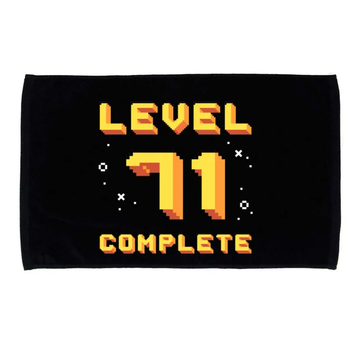 Born In 1950 Level 71 Complete 71th Birthday Retro Gaming Funny Gift Microfiber Hand Towel