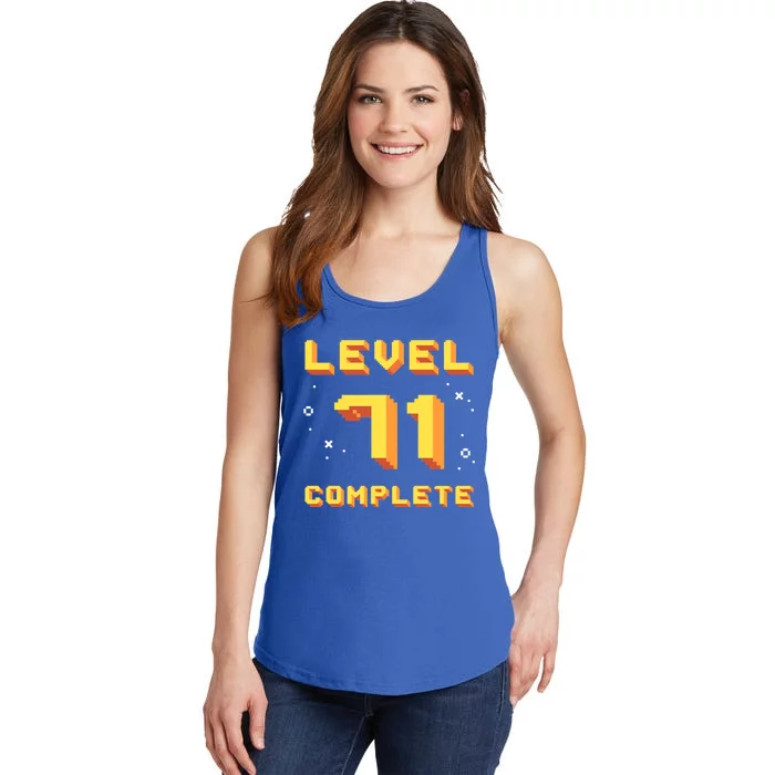 Born In 1950 Level 71 Complete 71th Birthday Retro Gaming Funny Gift Ladies Essential Tank