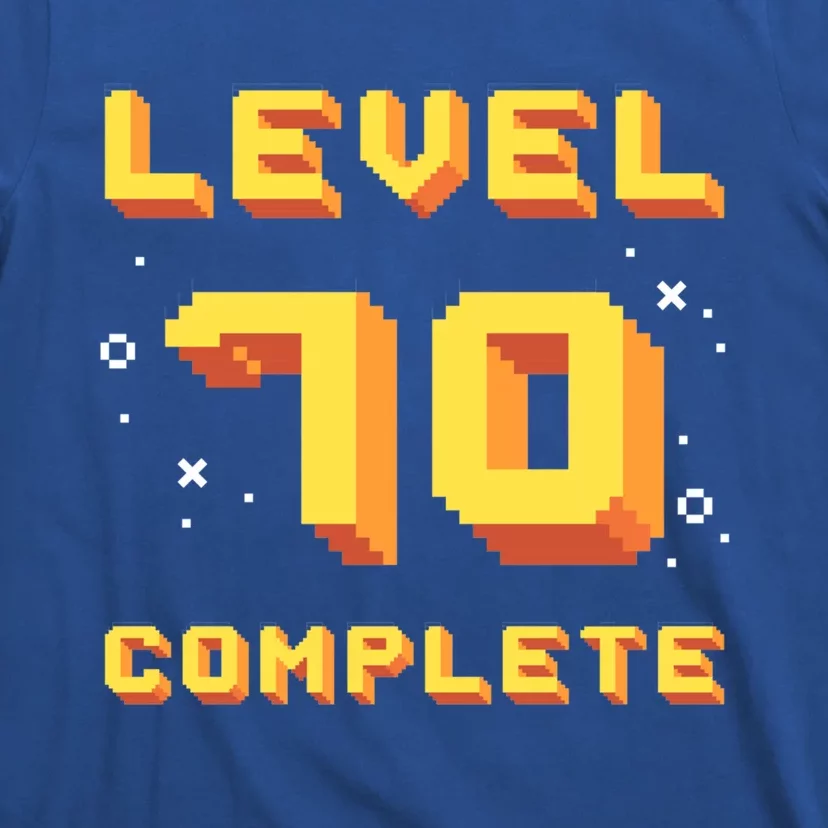 Born In 1951 Level 70 Complete 70th Birthday Retro Gaming Gift T-Shirt