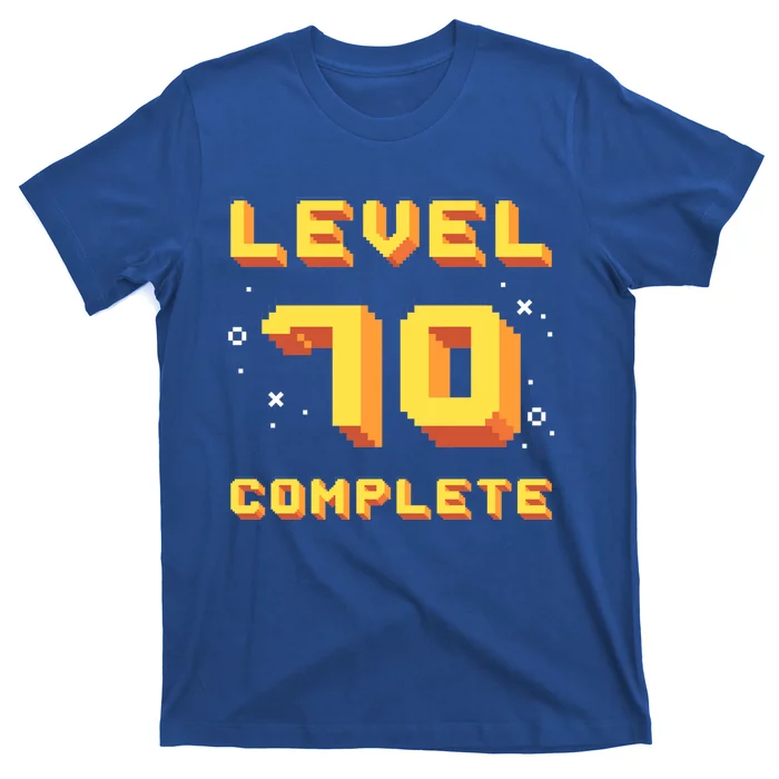 Born In 1951 Level 70 Complete 70th Birthday Retro Gaming Gift T-Shirt