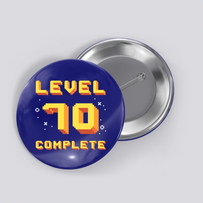 Born In 1951 Level 70 Complete 70th Birthday Retro Gaming Gift Button