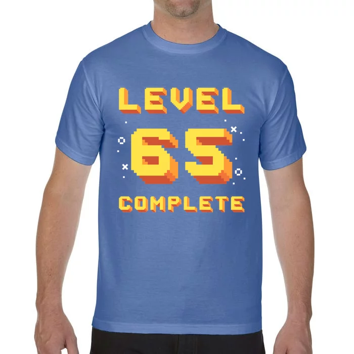 Born In 1956 Level 65 Complete 65th Birthday Retro Gaming Gift Comfort Colors T-Shirt