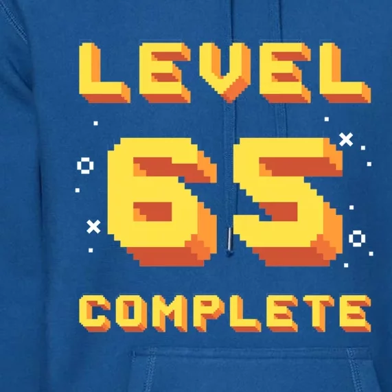 Born In 1956 Level 65 Complete 65th Birthday Retro Gaming Gift Premium Hoodie