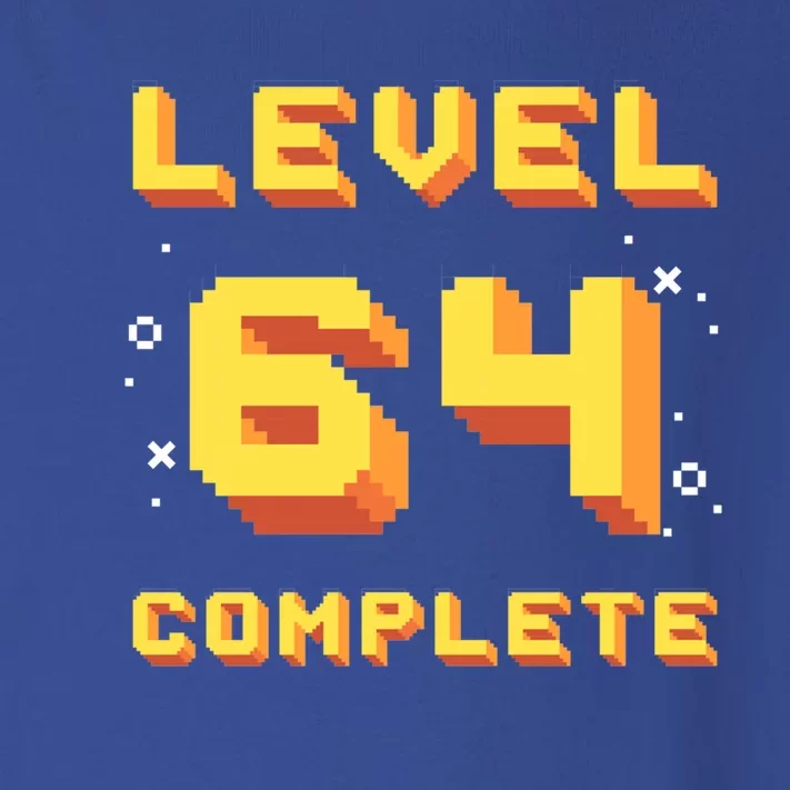 Born In 1957 Level 64 Complete 64th Birthday Retro Gaming Gift Toddler Long Sleeve Shirt