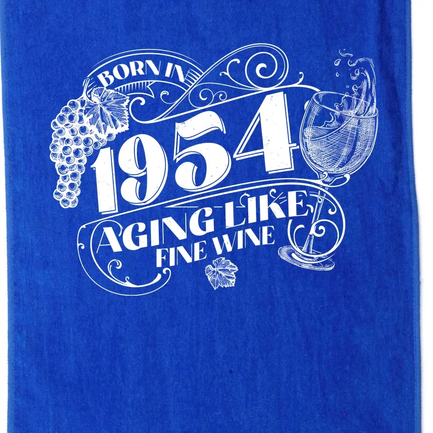 Born In 1954 70th Birthday Aging Like Fine Wine Platinum Collection Golf Towel