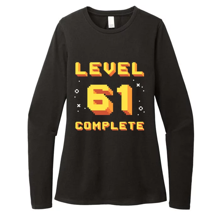 Born In 1960 Level 61 Complete 61th Birthday Retro Gaming Meaningful Gift Womens CVC Long Sleeve Shirt