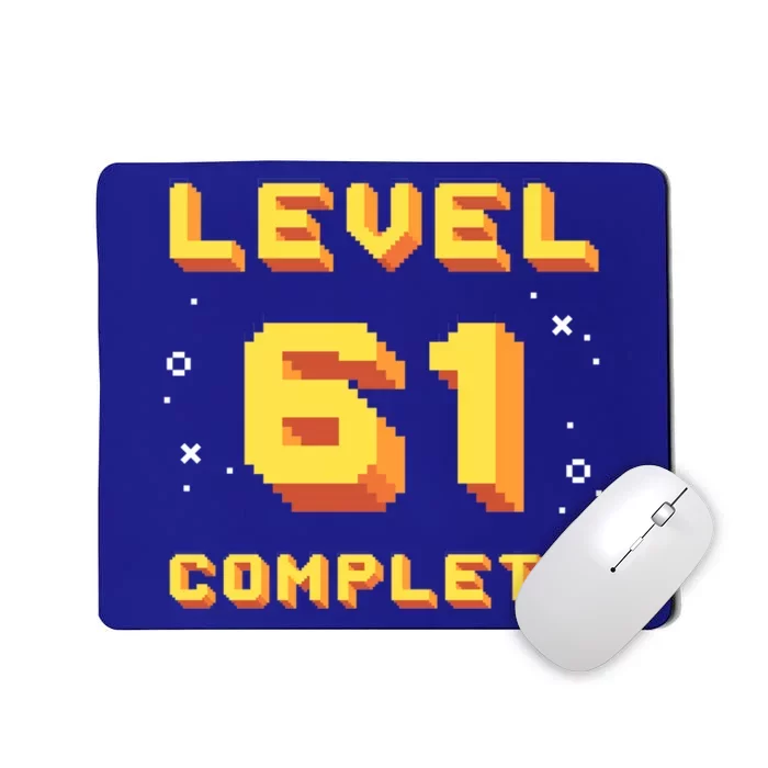 Born In 1960 Level 61 Complete 61th Birthday Retro Gaming Meaningful Gift Mousepad