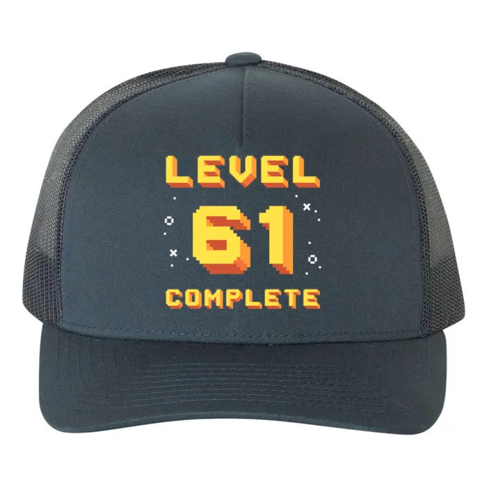 Born In 1960 Level 61 Complete 61th Birthday Retro Gaming Meaningful Gift Yupoong Adult 5-Panel Trucker Hat