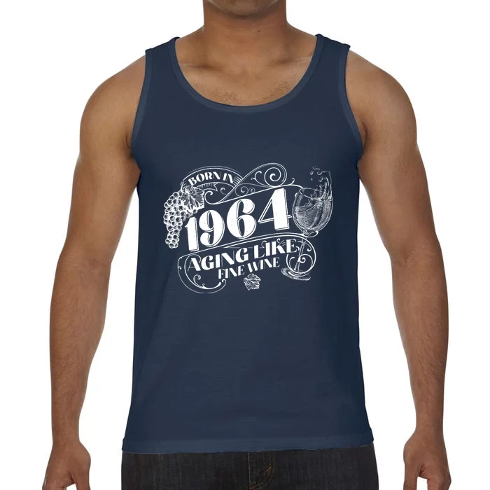 Born In 1964 60th Birthday Aging Like Fine Wine Comfort Colors® Tank Top