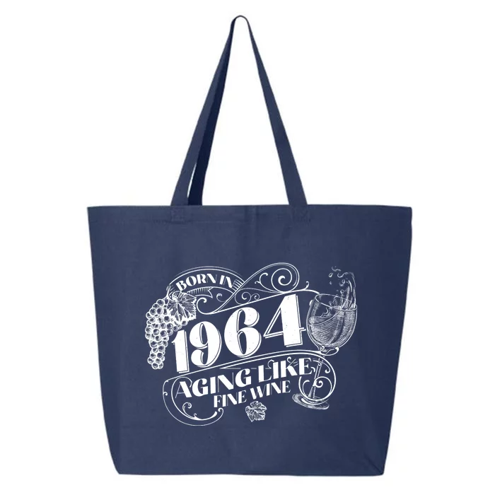 Born In 1964 60th Birthday Aging Like Fine Wine 25L Jumbo Tote