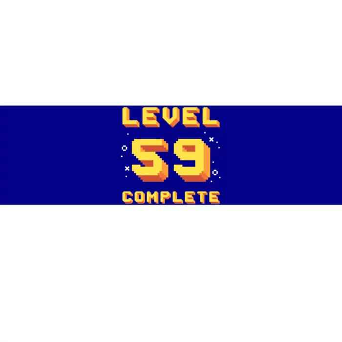 Born In 1962 Level 59 Complete 59th Birthday Retro Gaming Great Gift Bumper Sticker