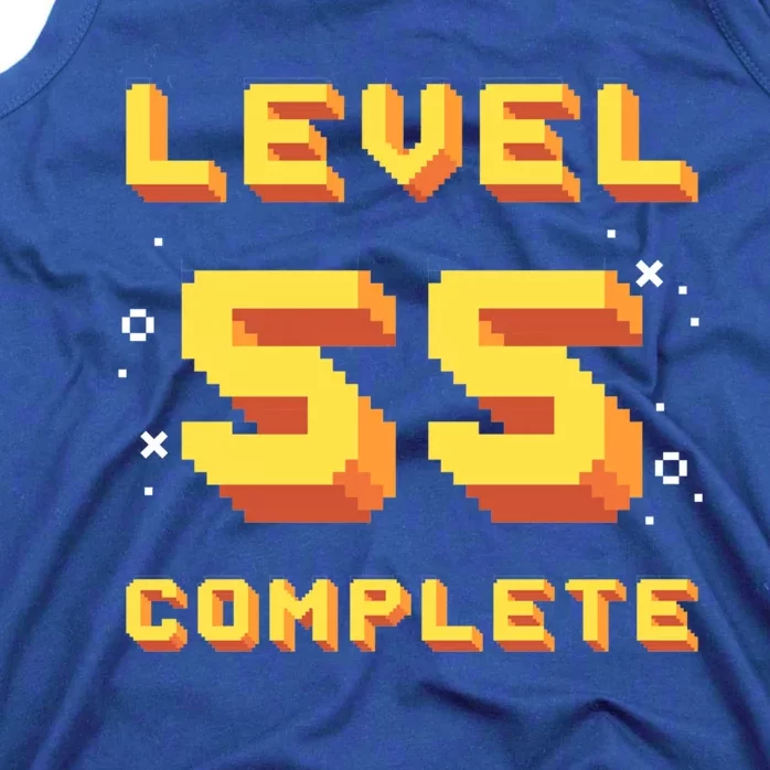 Born In 1966 Level 55 Complete 55th Birthday Retro Gaming Funny Gift Tank Top