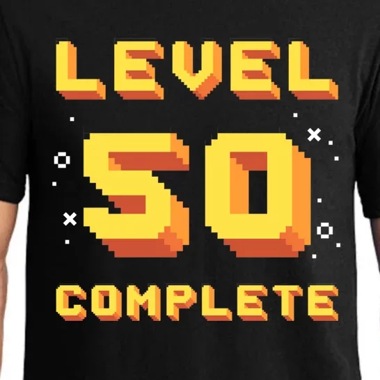 Born In 1971 Level 50 Complete 50th Birthday Retro Gaming Gift Pajama Set