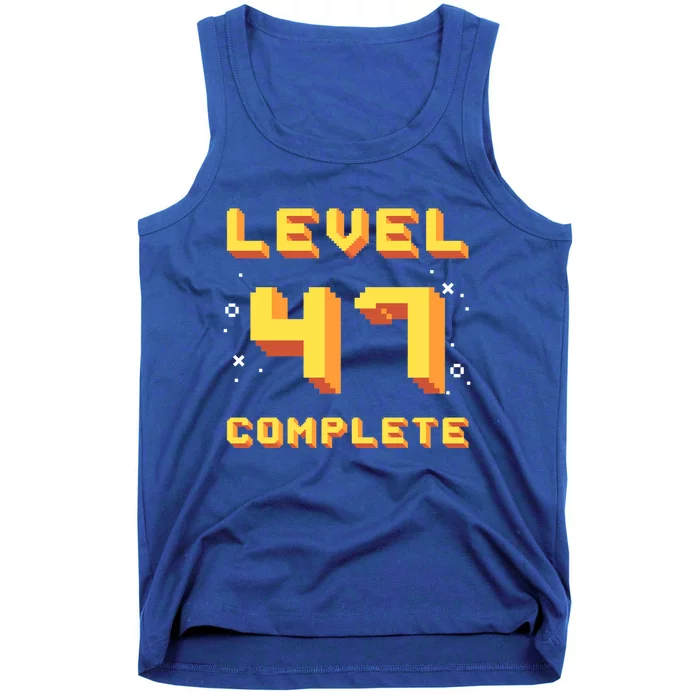 Born In 1974 Level 47 Complete 47th Birthday Retro Gaming Cute Gift Tank Top