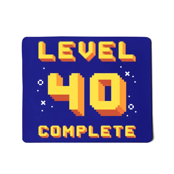 Born In 1981 Level 40 Complete 40th Birthday Retro Gaming Gift Mousepad