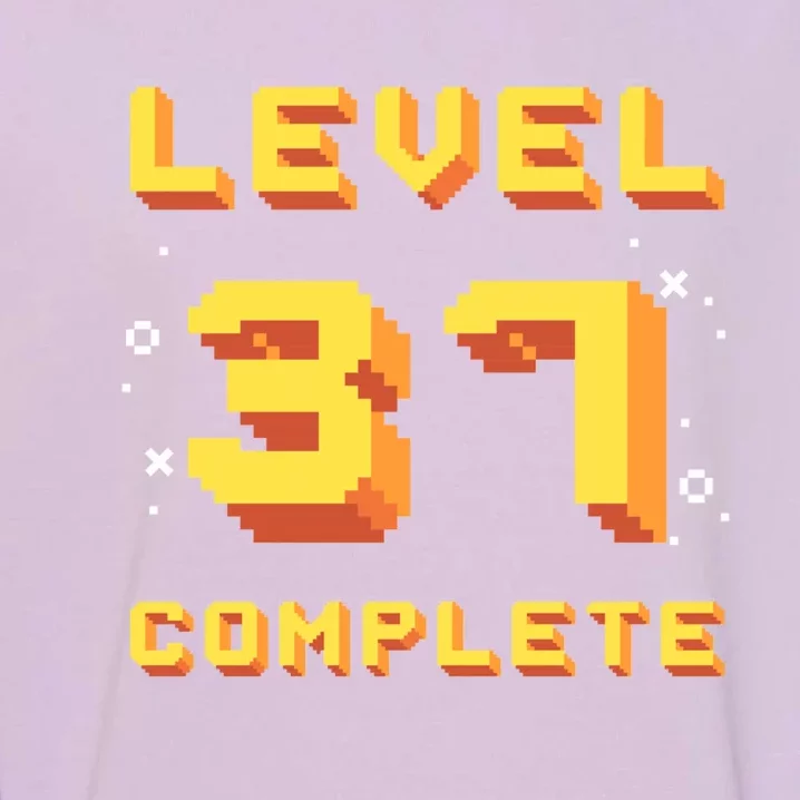 Born In 1984 Level 37 Complete 37th Birthday Retro Gaming Meaningful Gift Garment-Dyed Sweatshirt