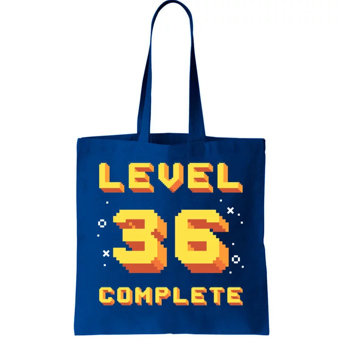 Born In 1985 Level 36 Complete 36th Birthday Retro Gaming Gift Tote Bag