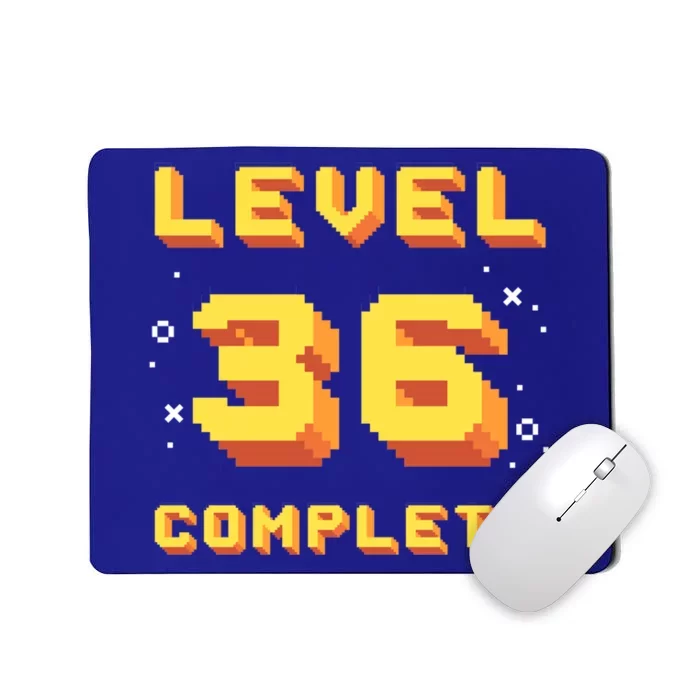 Born In 1985 Level 36 Complete 36th Birthday Retro Gaming Gift Mousepad