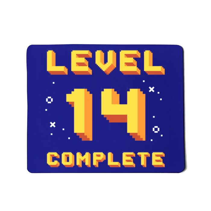 Born In 2007 Level 14 Complete 14th Birthday Retro Gaming Gift Mousepad