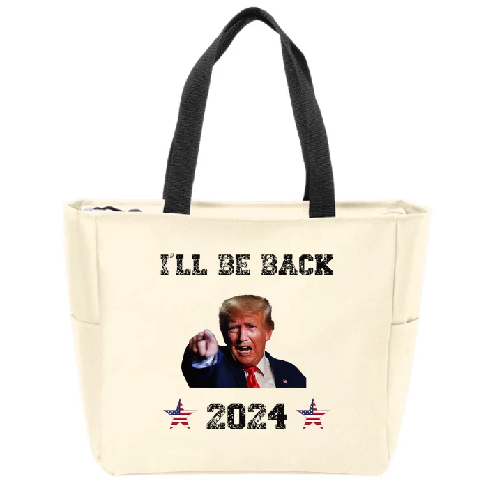 Back In 24 Trumps Zip Tote Bag