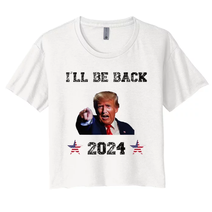 Back In 24 Trumps Women's Crop Top Tee