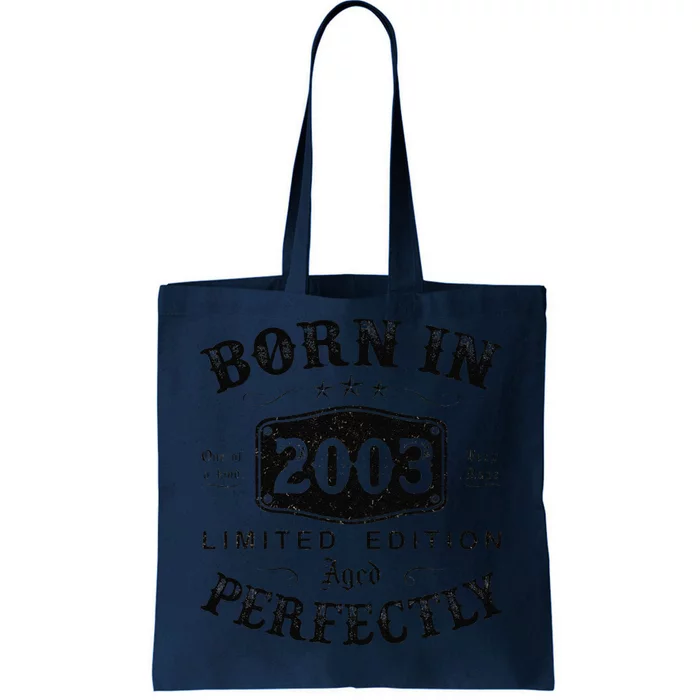 Born In 2003 20 Years Old 20th Birthday Gifts For Tote Bag