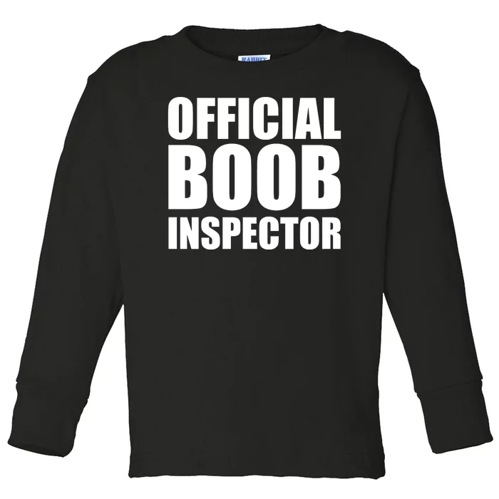 Boob Inspector 31st October Toddler Long Sleeve Shirt