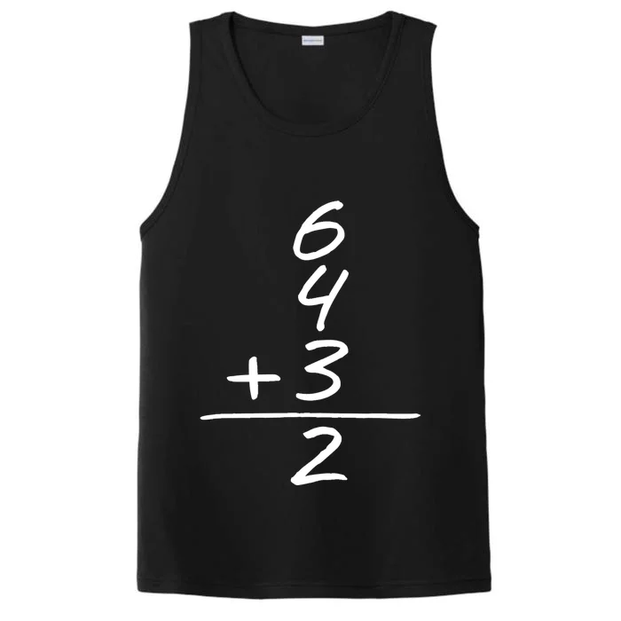 Baseball Inspired 6 4 3 Double Play Turn Two Design TShirt Performance Tank