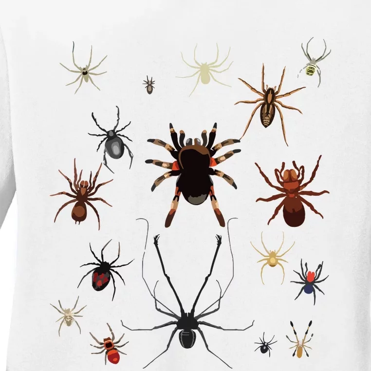 Bruh Im 6 Year Old Birthday Spider Web Ladies Long Sleeve Shirt