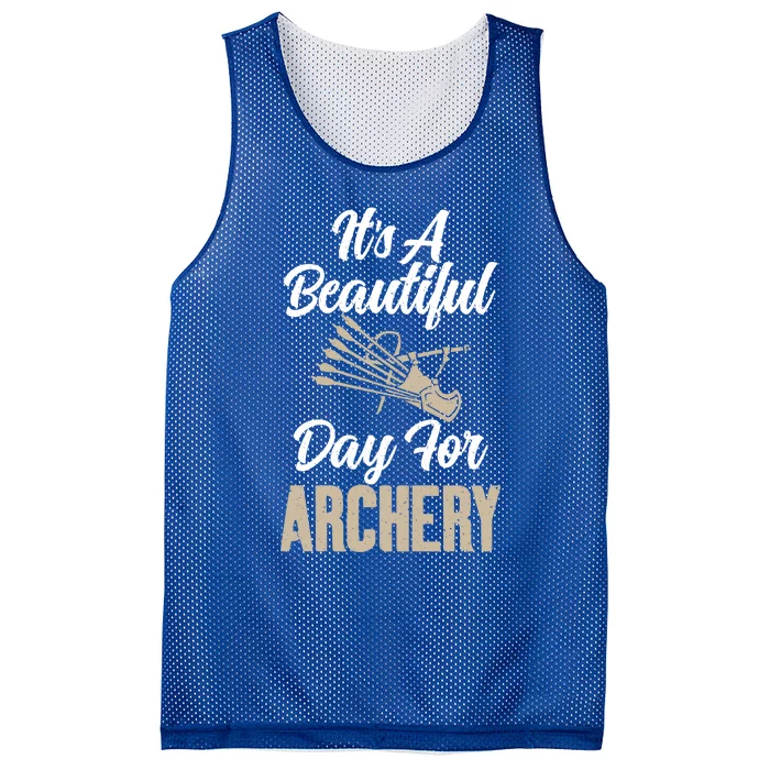 Bowhunting Its A Beautiful Day For Archery Gift Mesh Reversible Basketball Jersey Tank