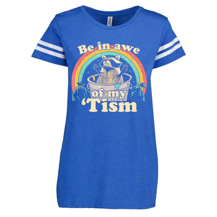 Be In Awe Of My Tism Enza Ladies Jersey Football T-Shirt