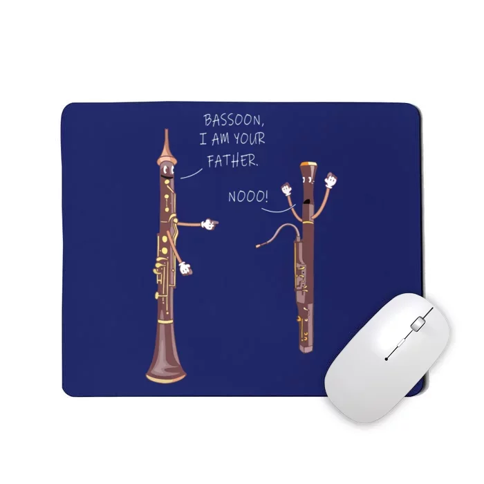 Bassoon I Am Your Father Nooo Funny Oboe Mousepad