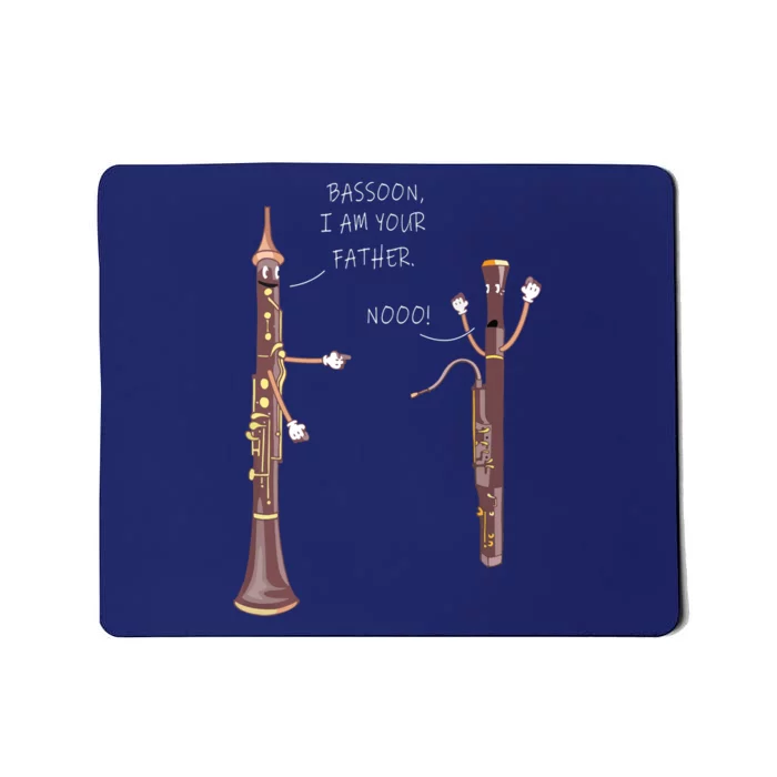 Bassoon I Am Your Father Nooo Funny Oboe Mousepad