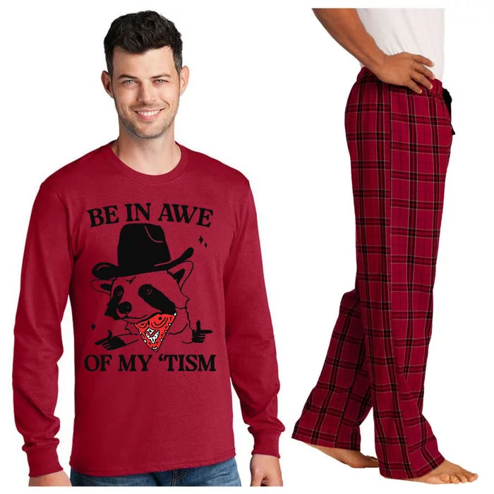 Be In Awe Of My Tism Funny Long Sleeve Pajama Set