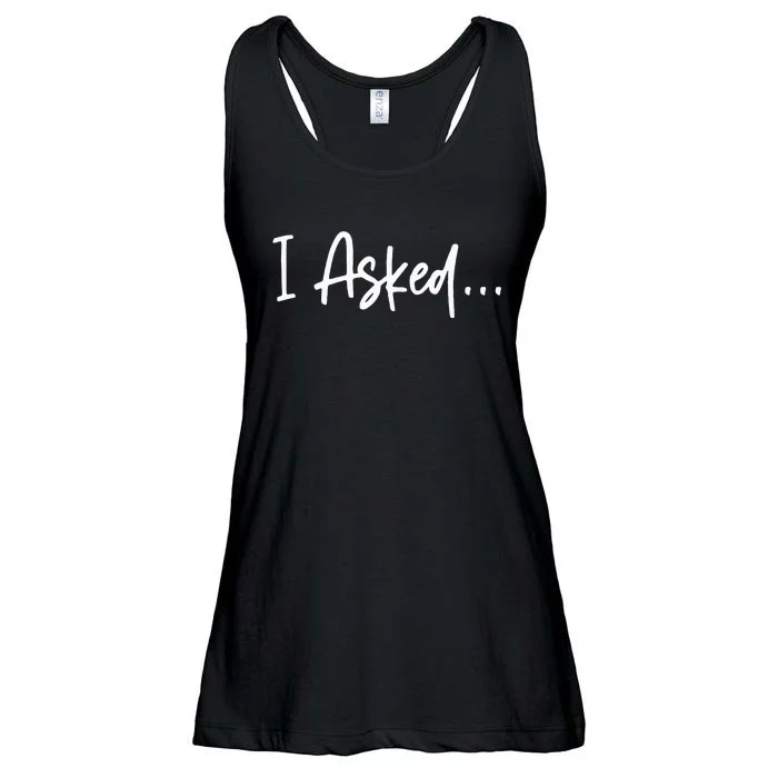 Boyfriend I Asked She Said Yes Couple Ladies Essential Flowy Tank