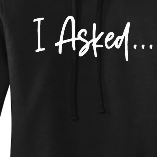 Boyfriend I Asked She Said Yes Couple Women's Pullover Hoodie