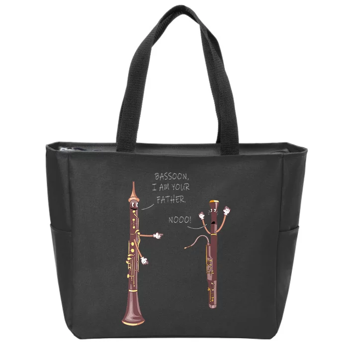 Bassoon I Am Your Father. Nooo! Funny Oboe Zip Tote Bag