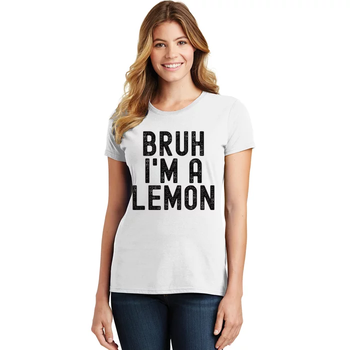 Bruh IM A Lemon Funny Halloween Women's T-Shirt