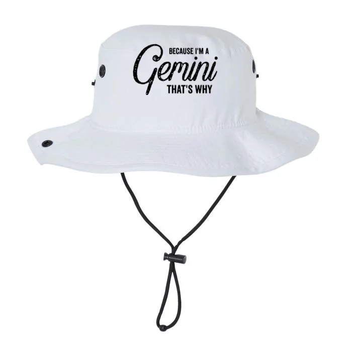 Because Im A Gemini Zodiac Sign Gemini Birthday Design Legacy Cool Fit Booney Bucket Hat