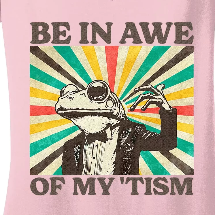 Be In Awe Of My Tism Women's V-Neck T-Shirt