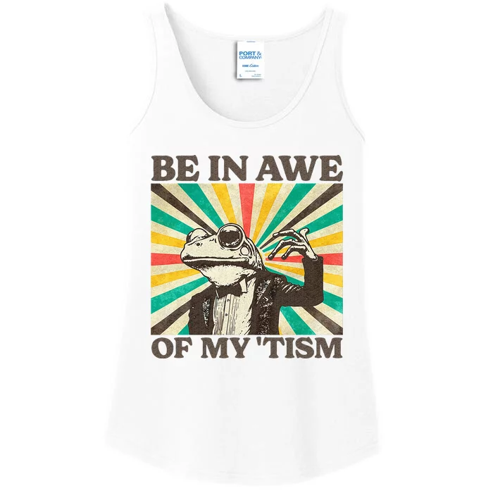 Be In Awe Of My Tism Ladies Essential Tank