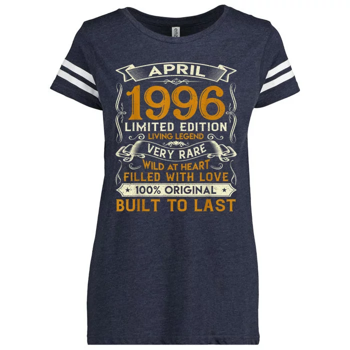 Born In April 1996 Vintage Limited Edition Birthday Party Enza Ladies Jersey Football T-Shirt