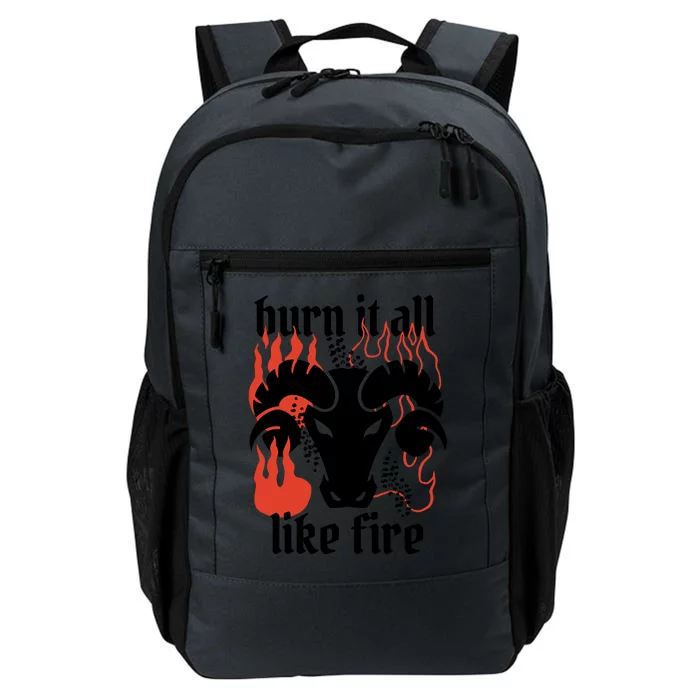 Burn It All Like Fire Aries Zodiac Daily Commute Backpack