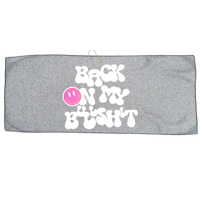 Back In Action Sarcastic Large Microfiber Waffle Golf Towel