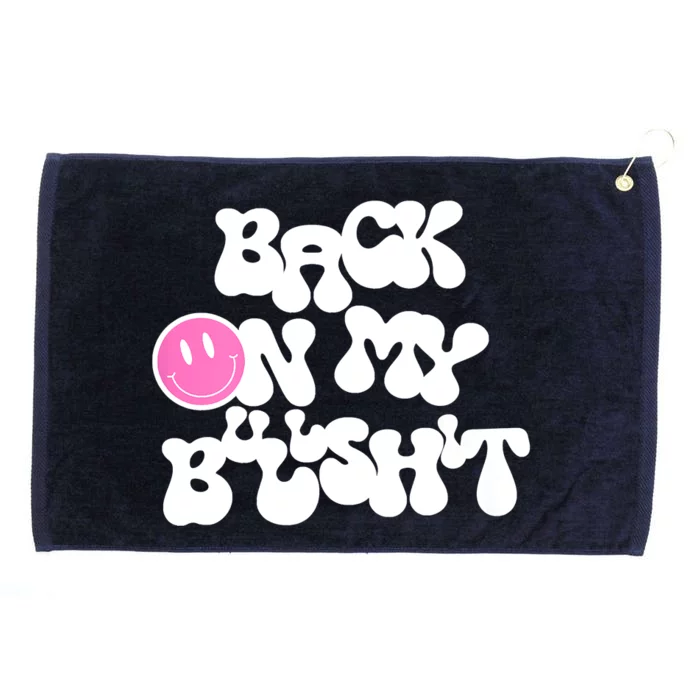 Back In Action Sarcastic Grommeted Golf Towel