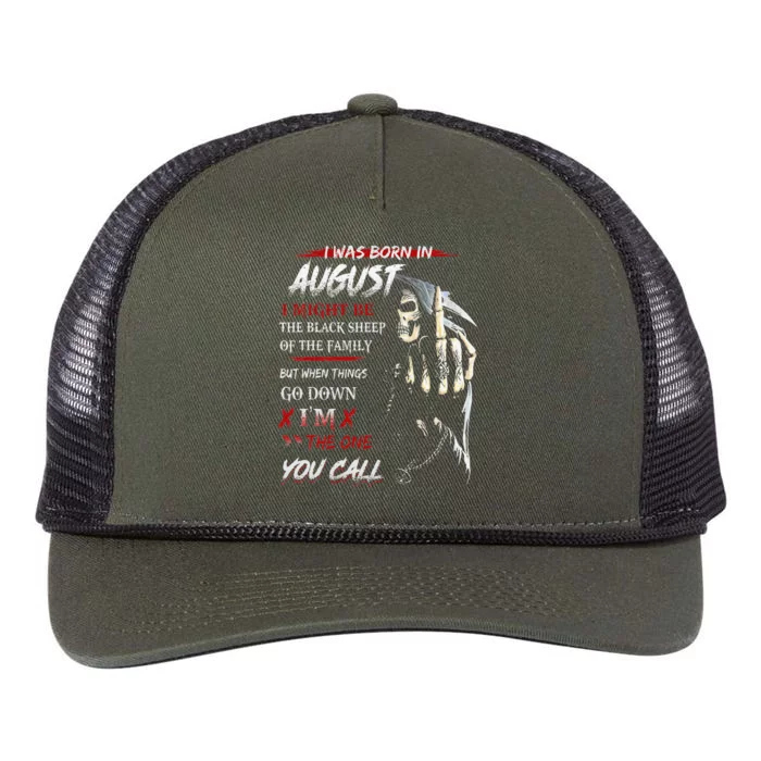 birthday in augustI Might Be The Black Sheep Of The Family Retro Rope Trucker Hat Cap