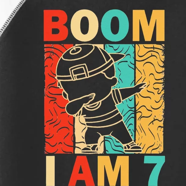 Boom I Am 7 Years Old Dabbing 7th Birthday Gifts Toddler Fine Jersey T-Shirt